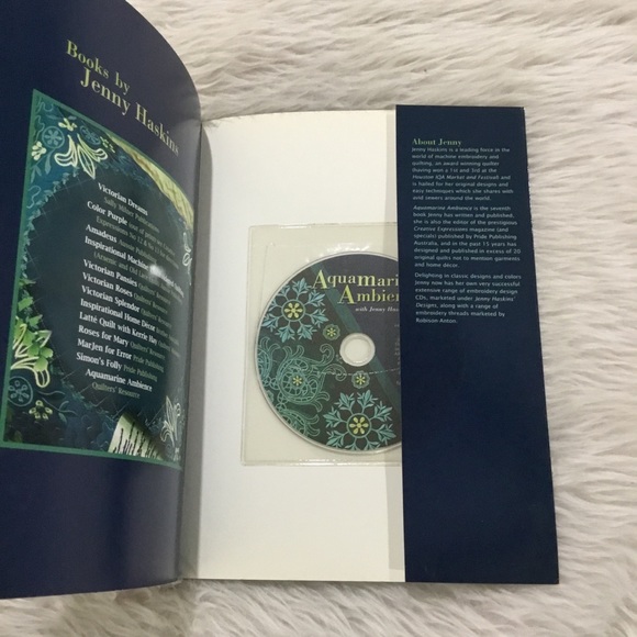 Aquamarine ambience quilting book with cd - Picture 4 of 5